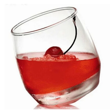 Tumblers glass roly-poly glass cup,slanted glass tumbler,rock whisky glass